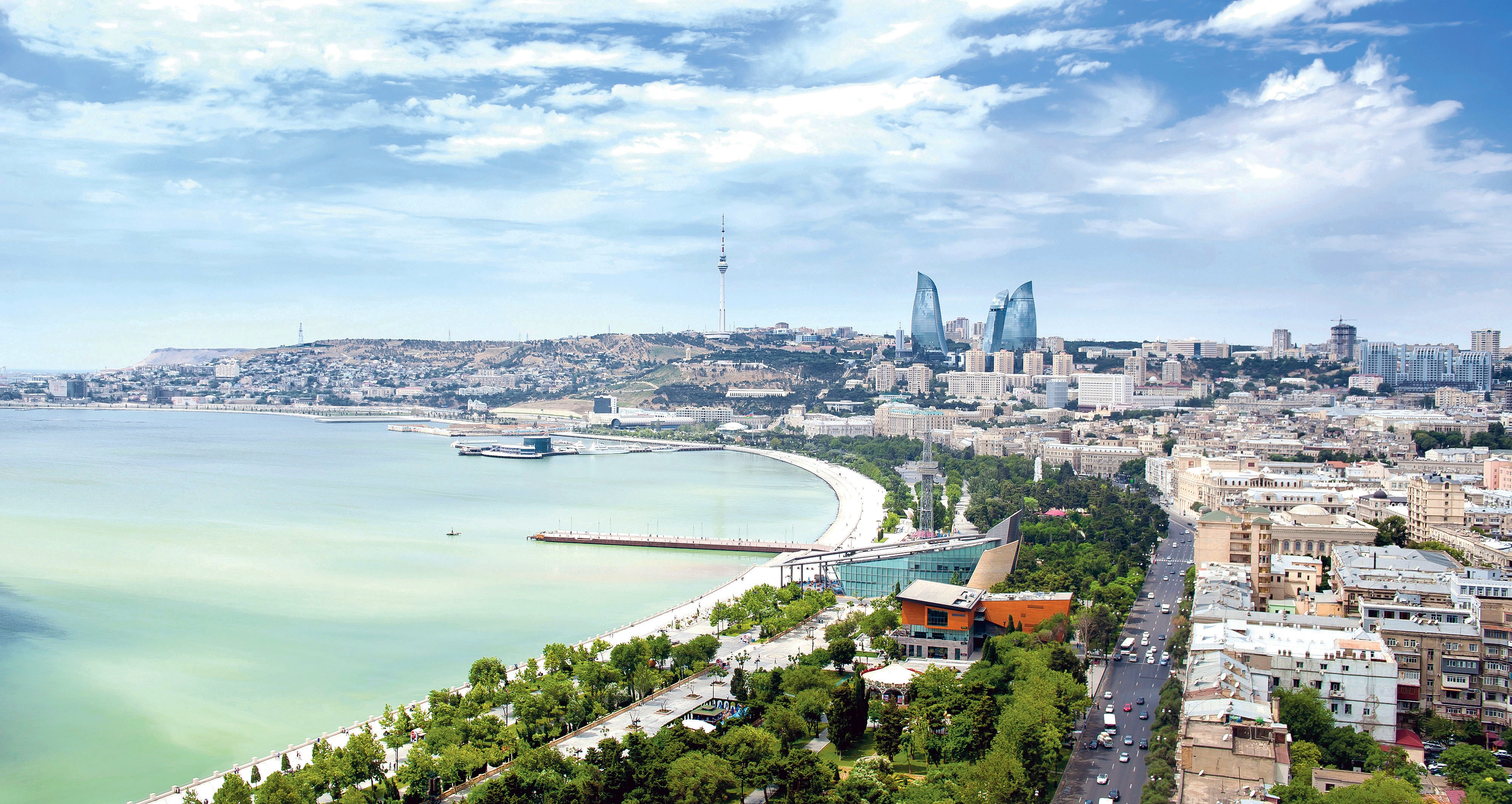 Баку панорама города