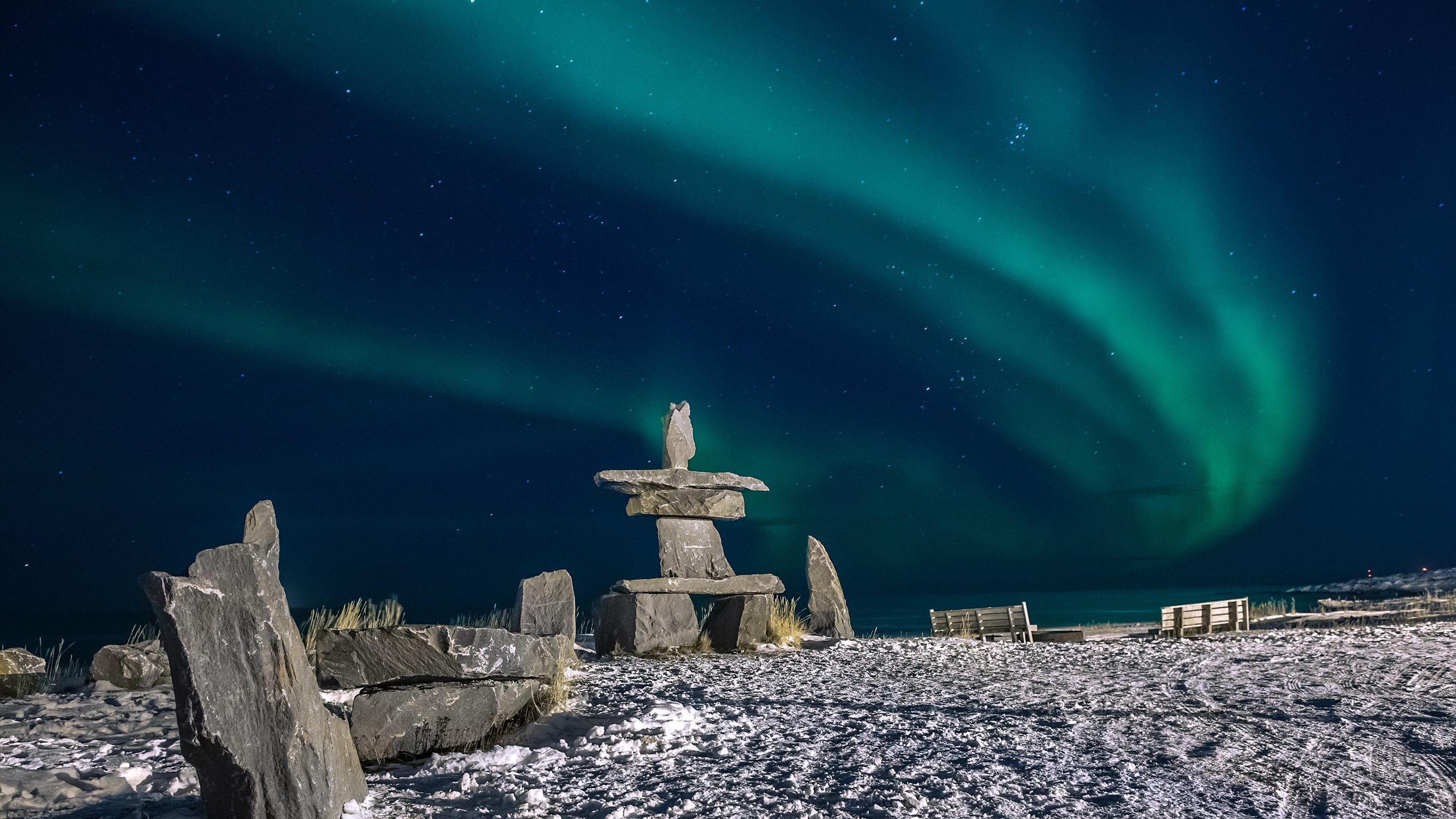 The Northern Lights, Churchill, Manitoba, Canada скачать