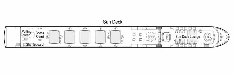 Plan de  Sun Deck 