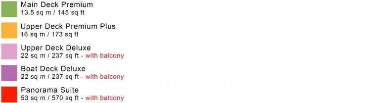  Stateroom Categories  Plan