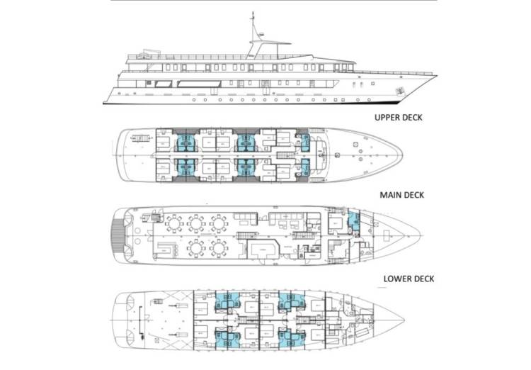 Plan de  Deck plan 
